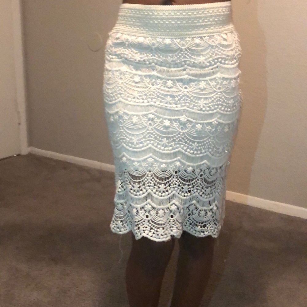White skirt